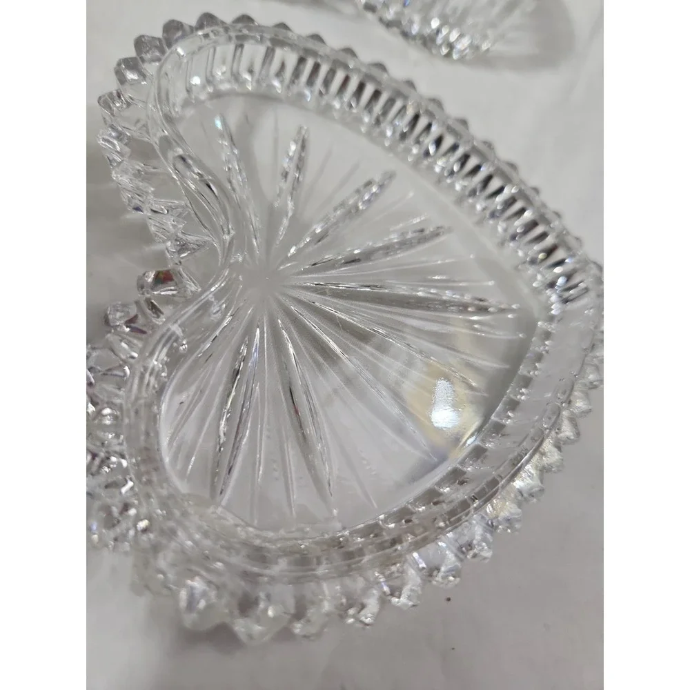Crystal Heart Ring Box By Gorham West Germany